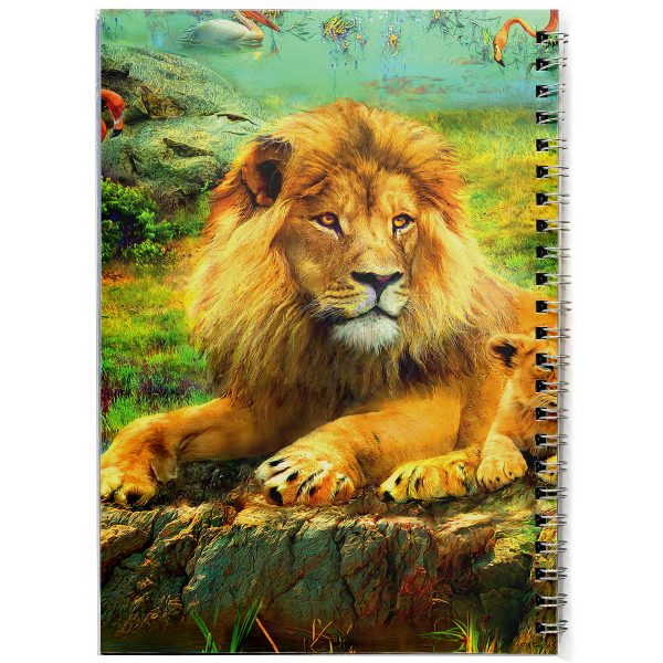 دفتر نقاشی طرح شیر ها کد A4 264